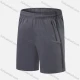 Wholesale Men's Performance Workout Colorblock Athletic Shorts With Zip Pockets Dark Gray Clothing Wholesale Market Liuhua