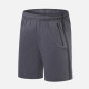 Men's Performance Workout Colorblock Athletic Shorts With Zip Pockets Dark Gray Clothing Wholesale Market -LIUHUA