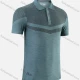 Wholesale Men's Honeycomb Print Hot Stamping Letter Colorblock Breathable Athletic Polo 903# Light Sea Green Clothing Wholesale Market Liuhua