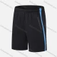 Wholesale Men's Performance Workout Colorblock Athletic Shorts With Zip Pockets Black Clothing Wholesale Market Liuhua