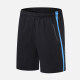 Men's Performance Workout Colorblock Athletic Shorts With Zip Pockets Black Clothing Wholesale Market -LIUHUA