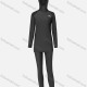 Wholesale Women's Muslim Athletic Plain Label Full Coverage Swimwear Burkini Swimsuit 2 Piece Set Black Wholesale Clothing Market & Suppliers -LIUHUAMALL