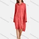 Wholesale Woman's Casual Long Sleeve Shirt Collar Bronzed Print Fake Pockets Button Front Tunic 7 Clothing Wholesale Market Liuhua