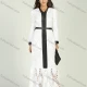 Wholesale Women's V Neck Guipure Lace Contrast Trim Maxi Dress White Clothing Wholesale Market Liuhua