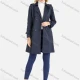 Wholesale Women's Plain Double Breasted Buckle Belted Casual Trench Coat 061# Navy Clothing Wholesale Market Liuhua