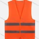 Wholesale High Visibility Reflective Strips Zipper Front Safety Vest Orange Clothing Wholesale Market Liuhua