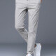 Men's Casual Drawstring Plain Straight Leg Pants Light Gray Clothing Wholesale Market -LIUHUA
