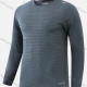 Wholesale Men's Round Neck Long Sleeve Plain Jacquard Workout Running Pullover Sweatshirt T215# Gray Blue Clothing Wholesale Market Liuhua