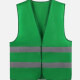  High Visibility Reflective Strips Zipper Front Safety Vest Green Clothing Wholesale Market -LIUHUA