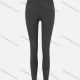 Wholesale Women's Sporty Plain High Waist Leggings Black Clothing Wholesale Market Liuhua
