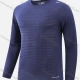 Wholesale Men's Round Neck Long Sleeve Plain Jacquard Workout Running Pullover Sweatshirt T215# Navy Clothing Wholesale Market Liuhua