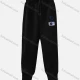 Wholesale Women's Sporty Breathable Letter Print Dual Pocket Drawstring Sweatpant Black Clothing Wholesale Market Liuhua