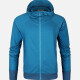 Men's Plain Slim Fit Long Sleeve Lightweight Full Zip Hoodie Blue Clothing Wholesale Market -LIUHUA