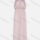 Wholesale Women's Spaghetti Strap Empire Waist Tie Back Plain Maxi Dress Pink Guangzhou Clothing Wholesale Market & Suppliers -LIUHUAMALL