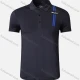 Wholesale Men's 120g Quick Dry Workout Letter Striped Athletic Polo Shirt 902# Dim Gray Clothing Wholesale Market Liuhua