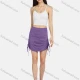 Wholesale Women's Casual Ruched Drawstring Side Plain Skirt 2227# 2# Clothing Wholesale Market Liuhua