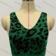 Wholesale Woman's Fashion V Neck Leopard Print Knit Crop Sweater Tank Top 549 Clothing Wholesale Market Liuhua
