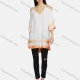 Wholesale Women's V Neck Spaghetti Strap Cold Shoulder Flounce Sleeve Tie Dye Tunic Custom Color Clothing Wholesale Market Liuhua