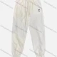 Wholesale Women's Sporty Letter Print High Waist Dual Pockets Drawstring Sweatpant White Clothing Wholesale Market Liuhua