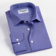 Men's Formal Stand Collar Long Sleeve Buttons Argyle Allover Print Shirt Purple Clothing Wholesale Market -LIUHUA