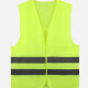  High Visibility Reflective Strips Zipper Front Safety Vest Fluorescent Yellow Clothing Wholesale Market -LIUHUA