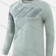 Wholesale Men's Lightweight Dry Fit Graphic Workout Athletic Pullover Sweatshirt T251# Light Green Clothing Wholesale Market Liuhua