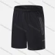 Wholesale Men's Performance Workout Reflective Stripes Athletic Shorts With Zip Pockets A031# Black Clothing Wholesale Market Liuhua