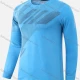 Wholesale Men's Lightweight Dry Fit Graphic Workout Athletic Pullover Sweatshirt T251# Blue Clothing Wholesale Market Liuhua