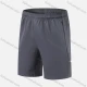 Wholesale Men's Performance Workout Reflective Stripes Athletic Shorts With Zip Pockets A031# Dark Gray Clothing Wholesale Market Liuhua