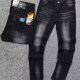 Men's Casual Button Zipper Pockets Labelled Jean 2005# Clothing Wholesale Market -LIUHUA