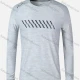 Wholesale Men's Round Neck Long Sleeve Reflective Stripes Running Workout Pullover Sweatshirt T205# Light Gray Clothing Wholesale Market Liuhua