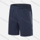 Wholesale Men's Performance Workout Reflective Stripes Athletic Shorts With Zip Pockets A031# Dark Cerulean Clothing Wholesale Market Liuhua