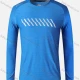 Wholesale Men's Round Neck Long Sleeve Reflective Stripes Running Workout Pullover Sweatshirt T205# Deep Sky Blue Clothing Wholesale Market Liuhua