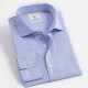 Men's Formal Plain Collared Long Sleeve Button Down Shirts Blue Clothing Wholesale Market -LIUHUA