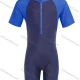Wholesale Boys Colorblock One Piece Zip Half Boyleg Swimsuits Royal Blue Clothing Wholesale Market Liuhua