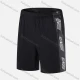 Wholesale Men's Performance Workout Colorblock Slogan Athletic Shorts With Zip Pockets A035# Black Clothing Wholesale Market Liuhua