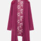 Woman's Casual Long Sleeve Guipure Lace Plain Cardigan Red Clothing Wholesale Market -LIUHUA