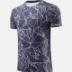 Men's Quick Dry Comfy Workout Round Neck Allover Print Athletic T-Shirt 2696# Gray Clothing Wholesale Market -LIUHUA
