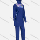 Wholesale Women's Muslim Modest Floral Print Splicing Full Coverage Burkini Swimwear With Hijab 2 Piece Set Blue Wholesale Clothing Market & Suppliers -LIUHUAMALL