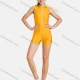 Wholesale Women's Sporty High Stretchy Mock Neck Sleeveless Zipper Colorblock Romper 1A Clothing Wholesale Market Liuhua