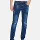 Men's Buttons Zipper Fly Pockets Ripped Denim Jeans Denim Clothing Wholesale Market -LIUHUA