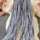 Women's Fashion Elastic Waist Allover Print Loose Fit Carrot Pants Gray Clothing Wholesale Market -LIUHUA