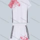 Wholesale Boys Athletic Short Sleeve Crew Neck T-shirt&Shorts 2 Pieces Sports Outfits Set White Clothing Wholesale Market Liuhua