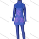 Wholesale Women's Muslim Floral Print Modest Full Coverage Burkini Swimwear With Hijab 2 Piece Set Blue Wholesale Clothing Market & Suppliers -LIUHUAMALL