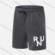 Wholesale Men's Performance Workout Hot Stamping Letter Athletic Shorts With Zip Pockets A2202# Dark Gray Clothing Wholesale Market Liuhua
