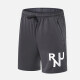 Men's Performance Workout Hot Stamping Letter Athletic Shorts With Zip Pockets A2202# Dark Gray Clothing Wholesale Market -LIUHUA