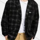 Men's Lapel Single Breasted Cotton Plaid Print Dual Pocket Casual Blazer Jacket Black Clothing Wholesale Market Liuhua