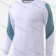 Wholesale Men's Athletic Long Sleeve Colorblock Letter Print Pullover Sweatshirt T226# White Clothing Wholesale Market Liuhua