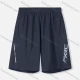 Wholesale Men's Athletic Letter Print Patch Pocket Running Shorts Navy Clothing Wholesale Market Liuhua