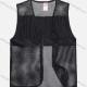 Wholesale Adult Mesh Zipper Front Supermarket Volunteer Uniform Vest With Pockets Black Clothing Wholesale Market Liuhua